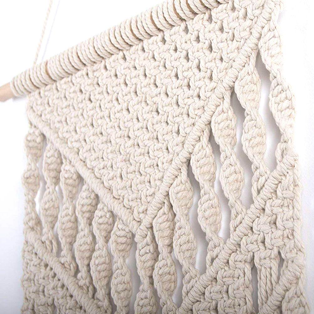 Macrame Woven Wall Hanging Tapestry - Nordic Side - 