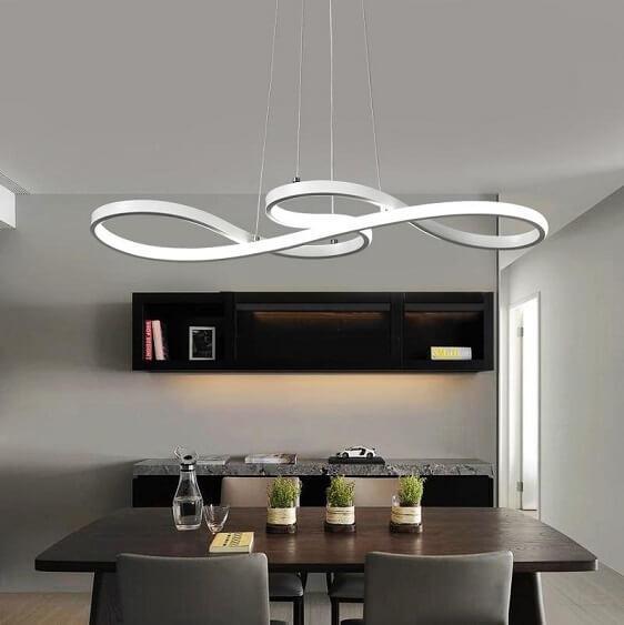 Maeve - LED Infinity Chandelier - Nordic Side - architecture, art, artist, contemporaryart, crystal chandelier, decor, decoration, design, designer, designinspiration, edison, grey, home, hom
