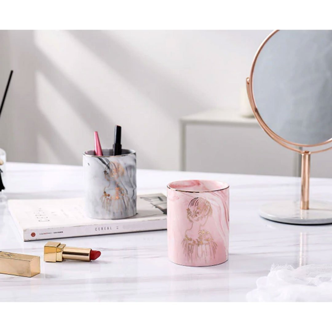 Marble Makeup Jar - Nordic Side - 