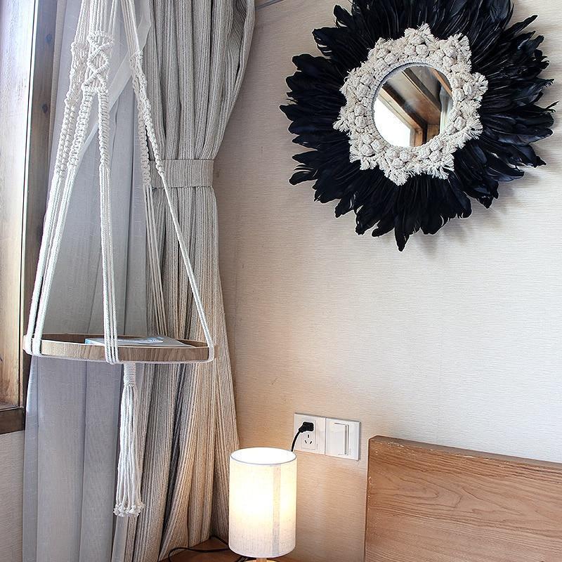 Blooming Feather Mirror - Nordic Side - Decor, MacramÃ©, not-hanger, Wall Hanging