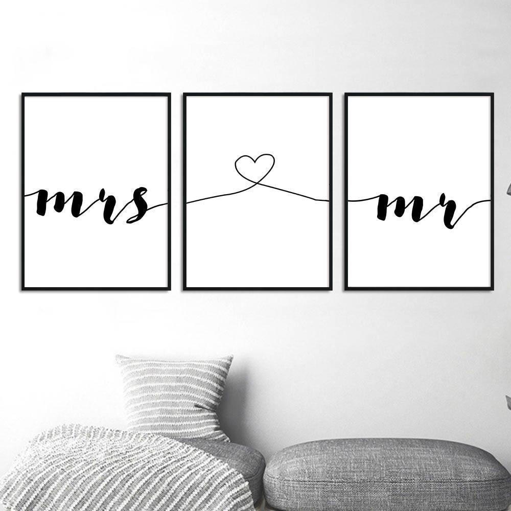 Mr and Mrs Collection Prints - Nordic Side - not-hanger