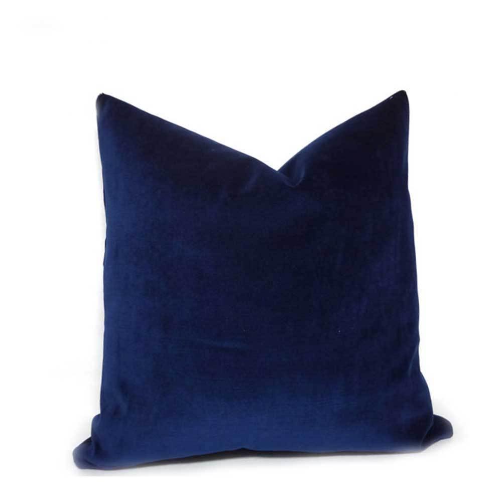 Sapphire Blue Velvet Cushion Cover - Nordic Side - 