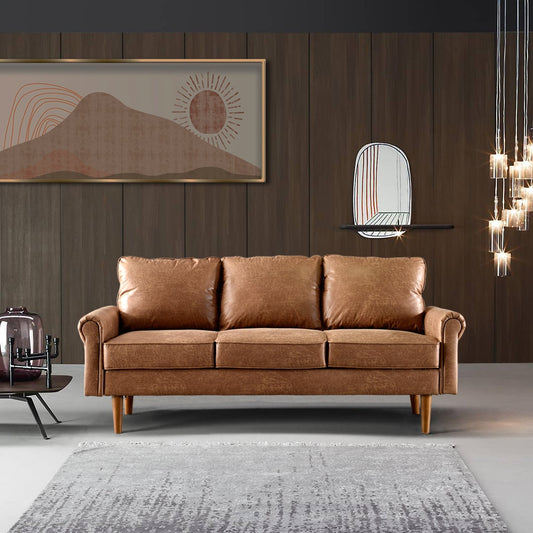 Ovios Upholstered Mid-Century Sofa