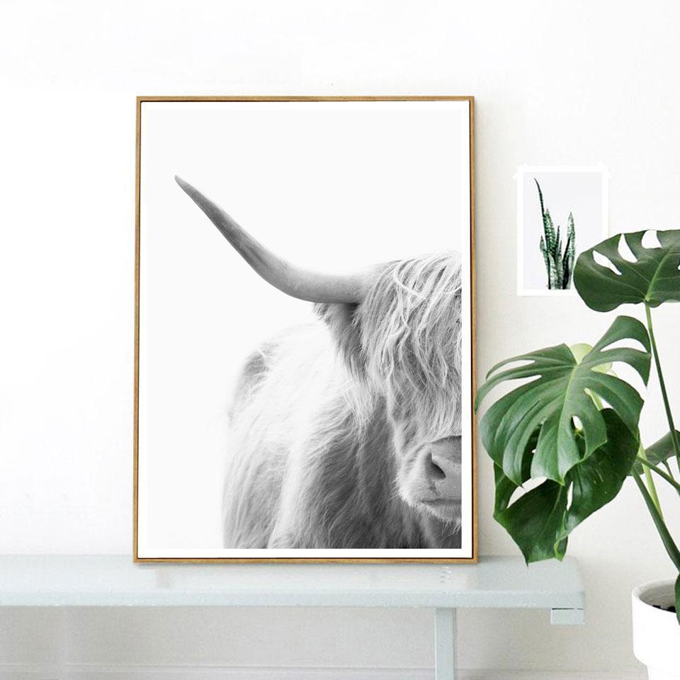Nordic Mysterious Bull Print - Nordic Side - Art + Prints, not-hanger