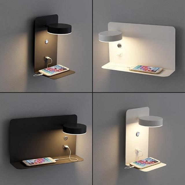 Putri - USB Bedside Wall Lamp - Nordic Side - LIGHTING, Lightning