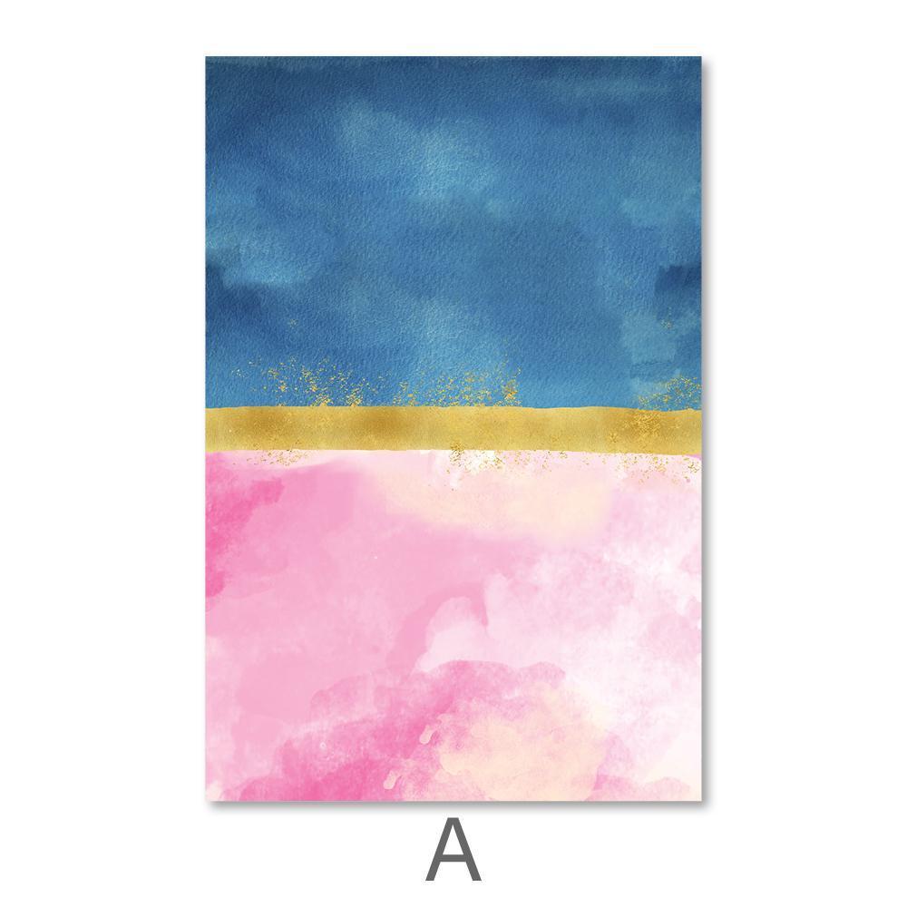 Blue Meets Pink Canvas - Nordic Side - 