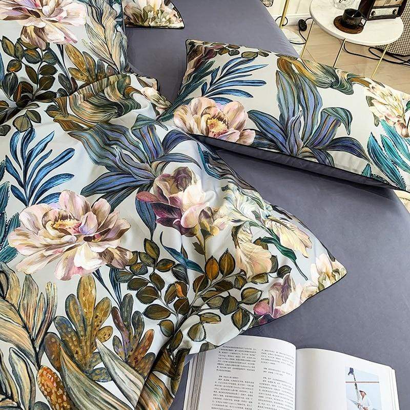 Rays of Floral Duvet Cover Set - Nordic Side - spo-default, spo-disabled
