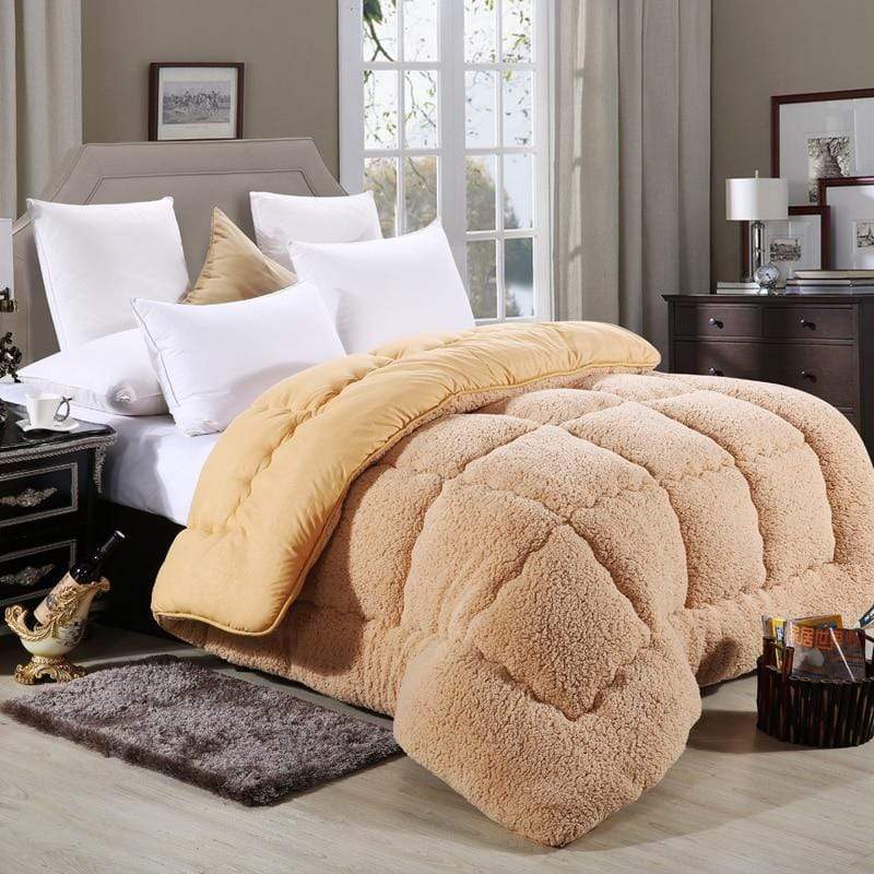 Shearling Winter Duvet - Nordic Side - bed, bedding, duvet
