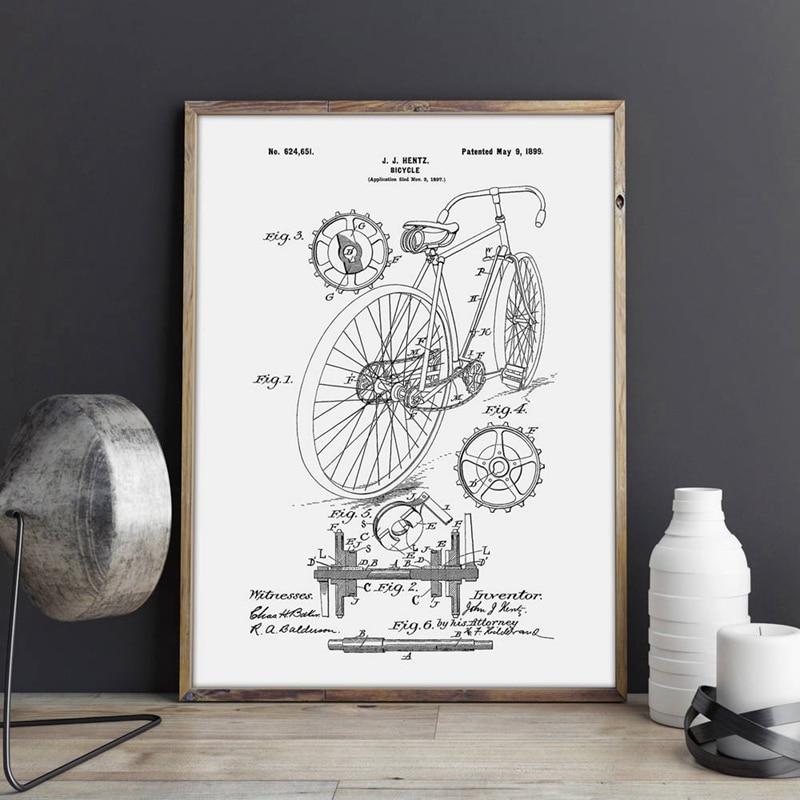 Racing Bike Patent Print