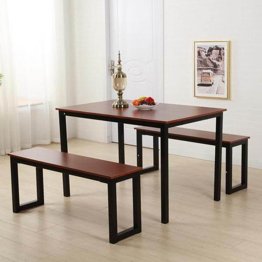 Raul - Three Piece Bench & Dining Table Set - Nordic Side - architecture, art, artist, ashley furniture near me, bobs furniture outlet, cheap furniture near me, city furniture near me, contem