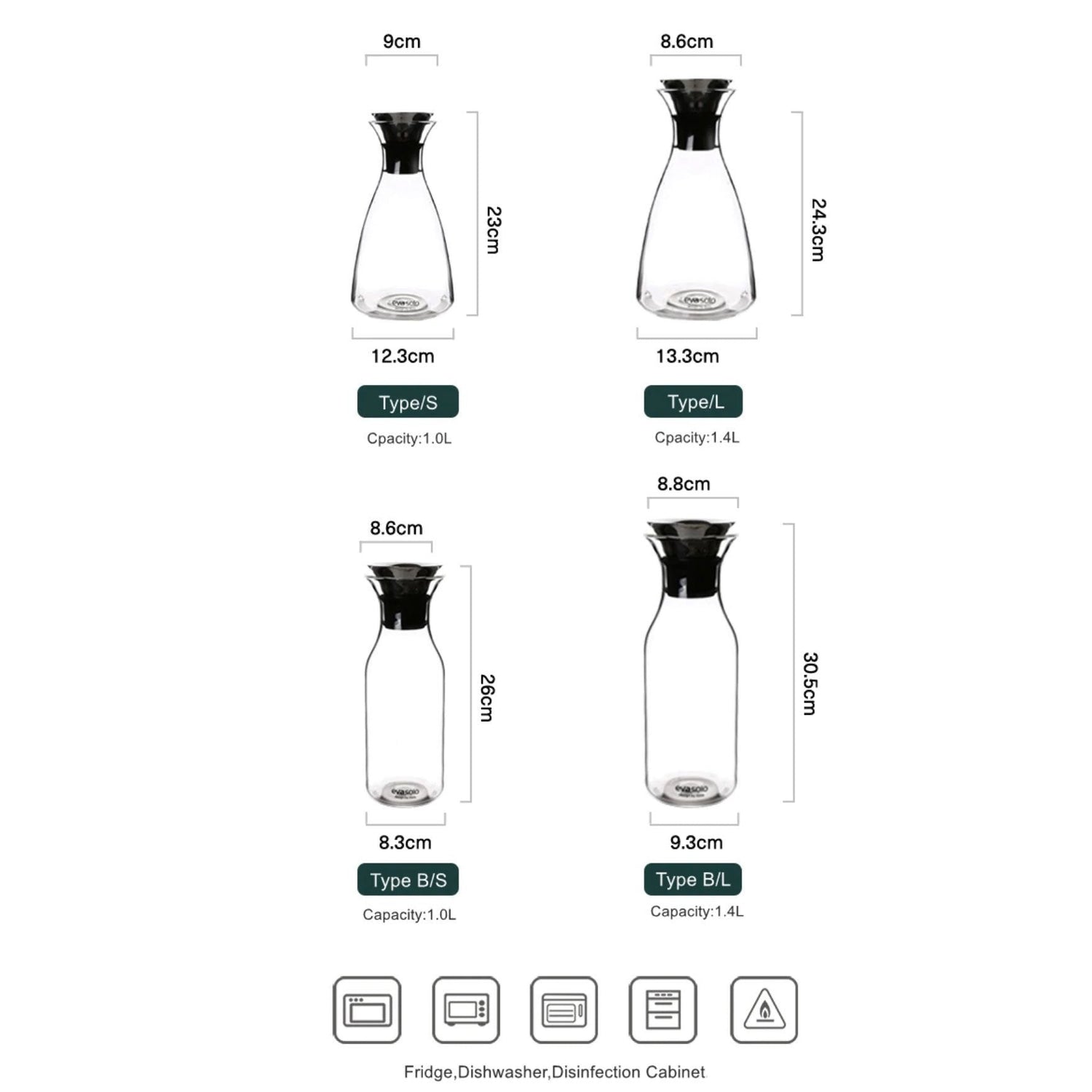 Glass Bottle with Steel Lid - Nordic Side - 