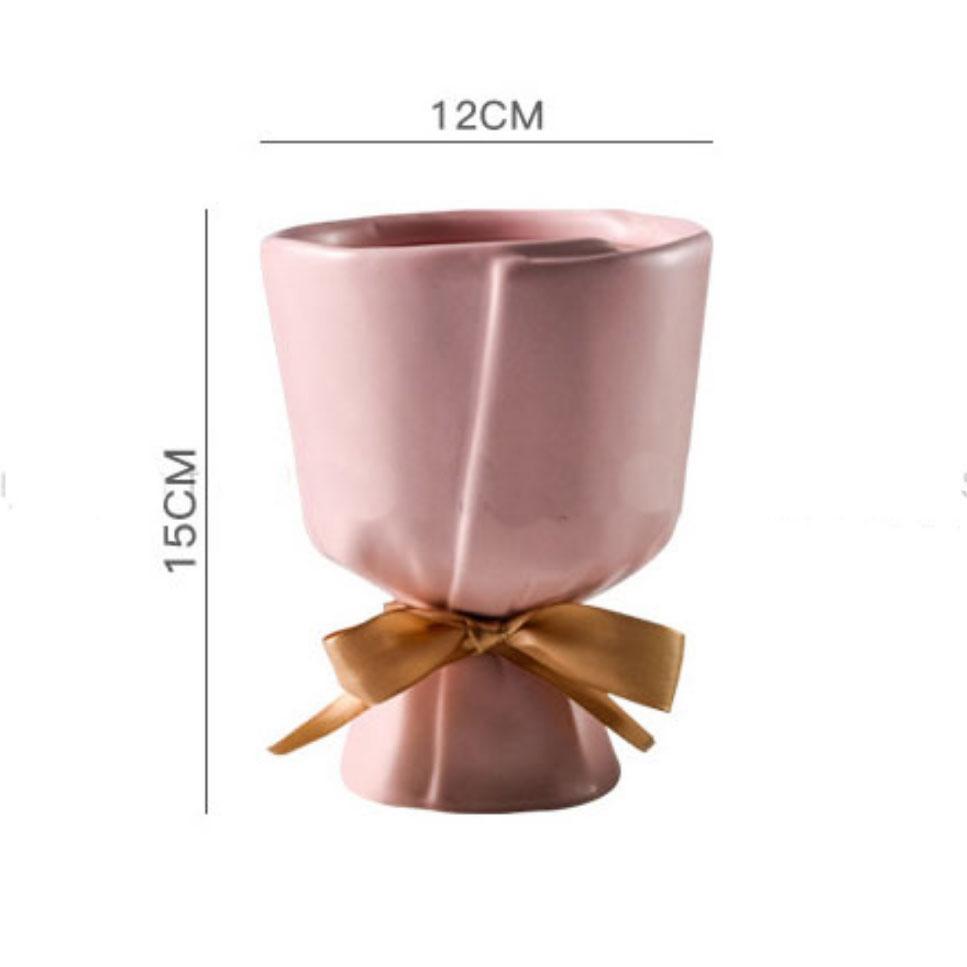 Bouquet Shape Ceramics Vase - Nordic Side - 