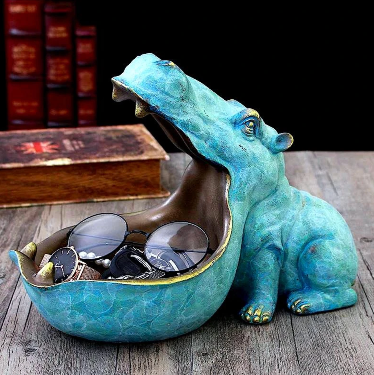 Hippo Storage Figurine - Nordic Side - hippo