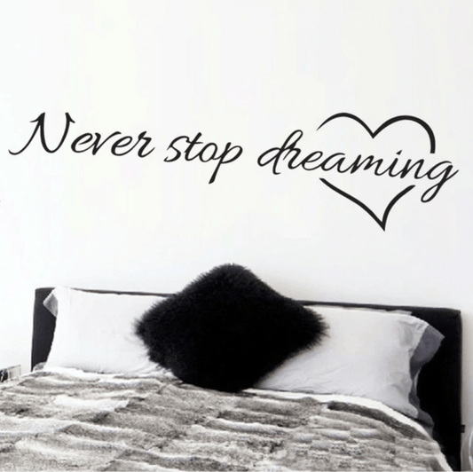 Never Stop Dreaming Wall Sticker - Nordic Side - 