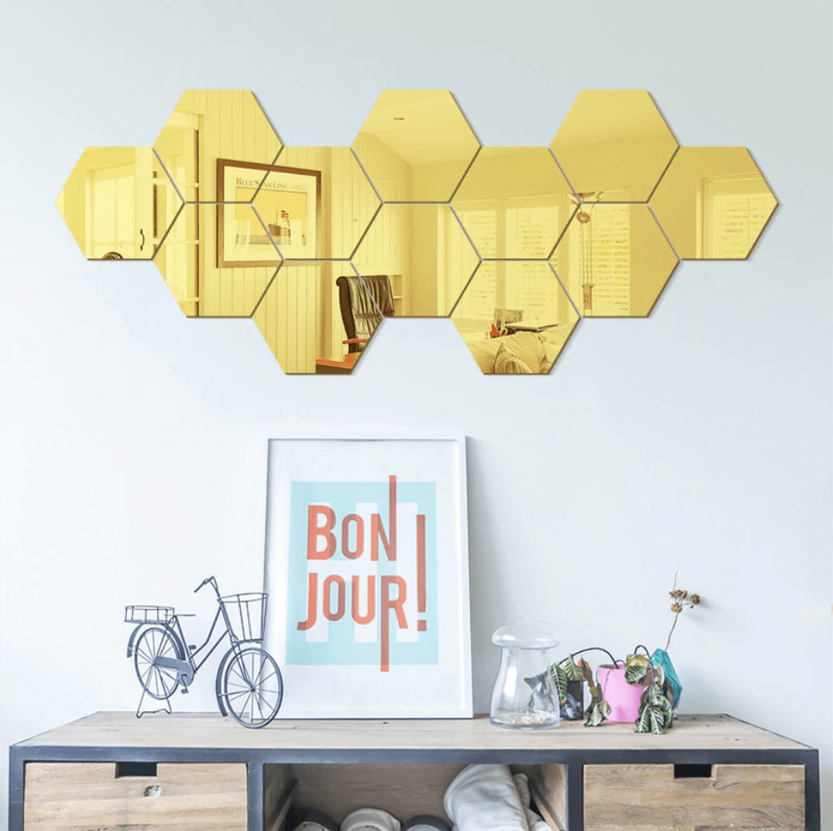 Honeycomb Reflective Wall Stickers - Nordic Side - 