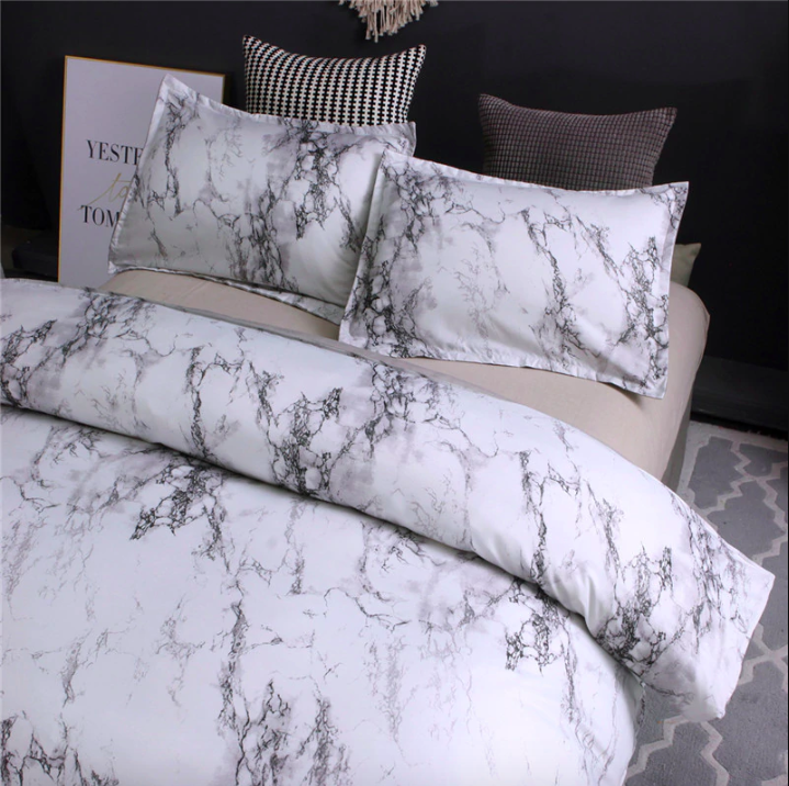 Marble Pattern Bedding Set - Nordic Side - 