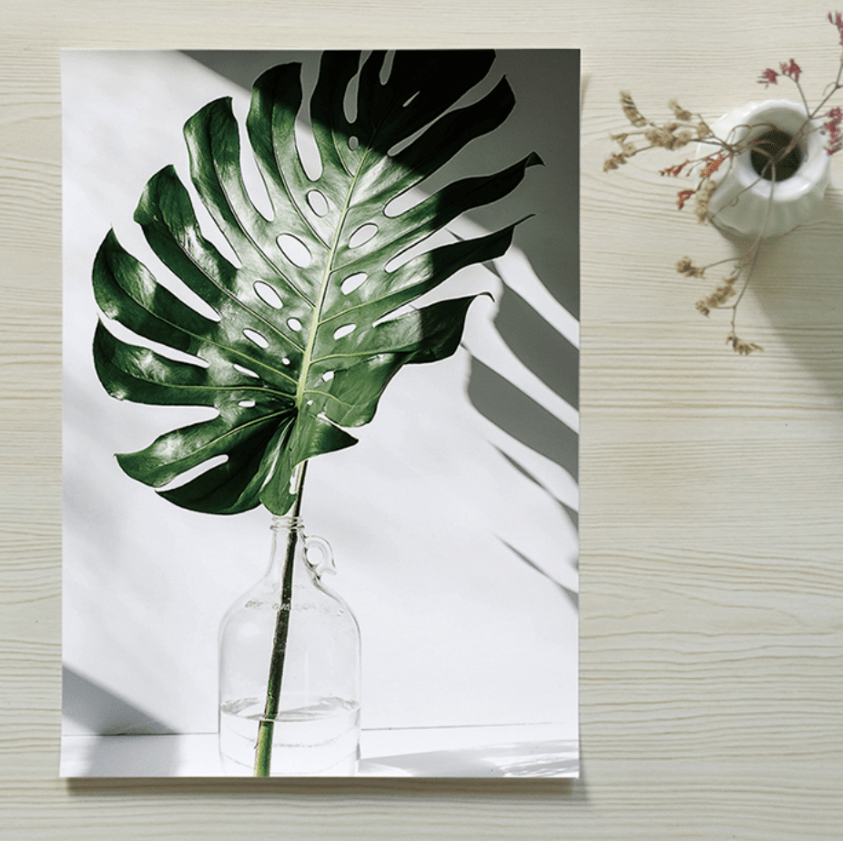 Tropical Leaf Canvas - Nordic Side - 