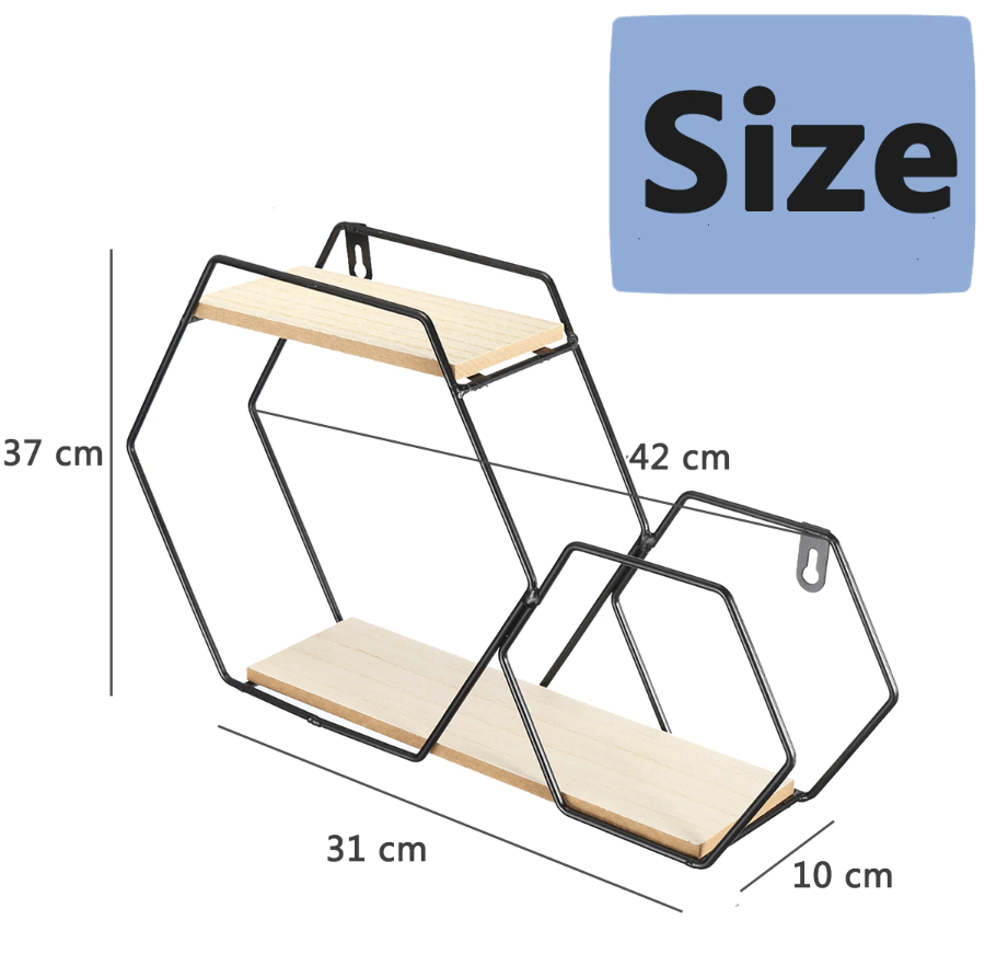 Minimal Hexa Shelf - Nordic Side - 