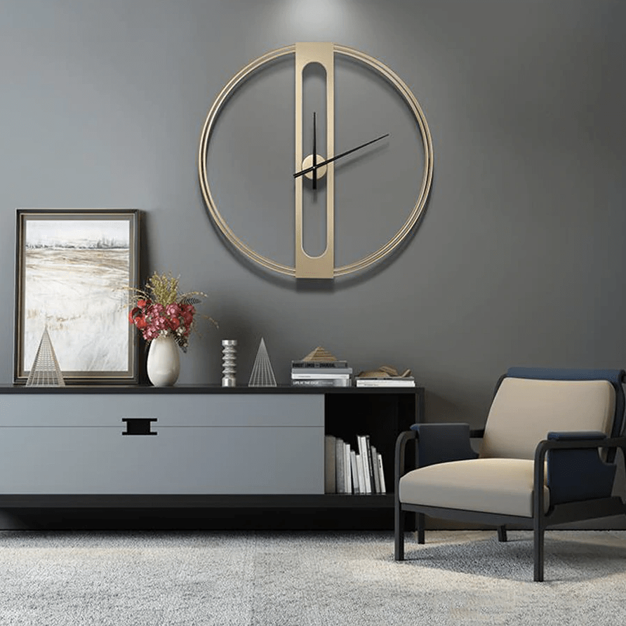 Golden Elegance - Nordic Side - Clock
