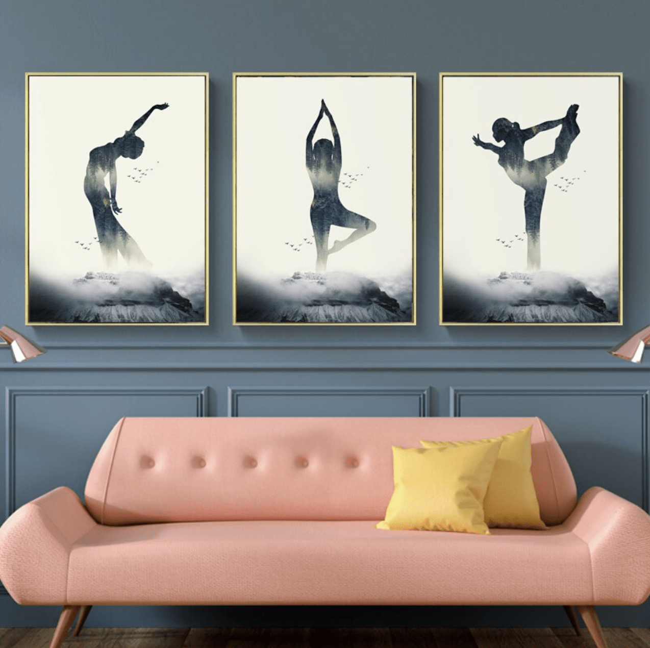 Yoga Abstract Canvas - Nordic Side - art