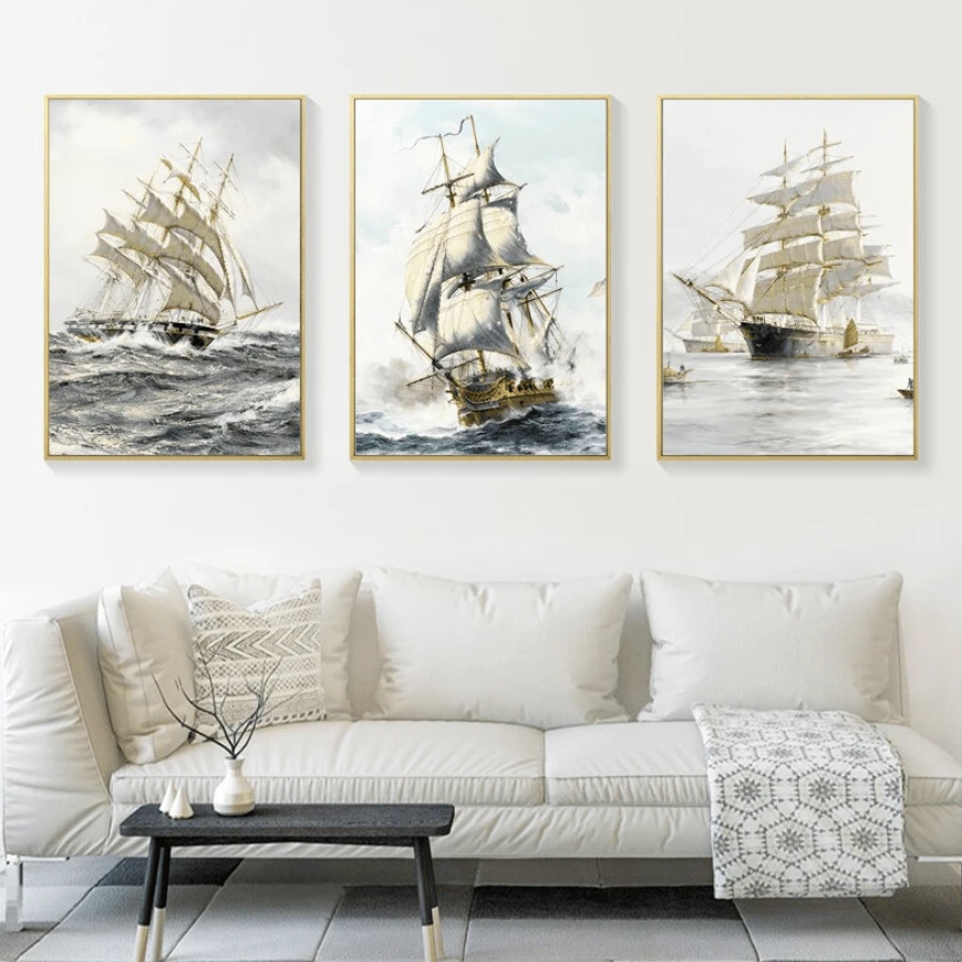 European Ship Canvas - Nordic Side - art