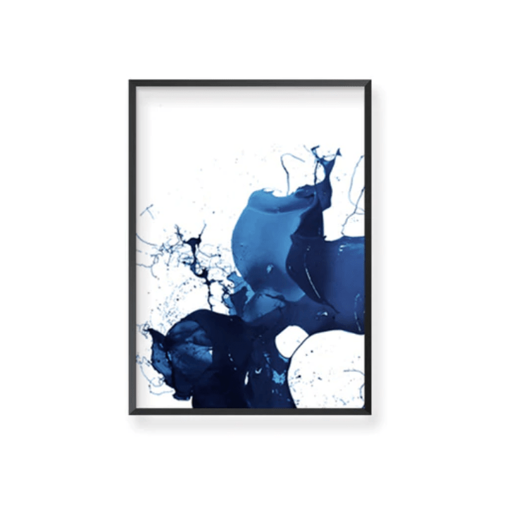 Cobalt Splash Canvas - Nordic Side - art