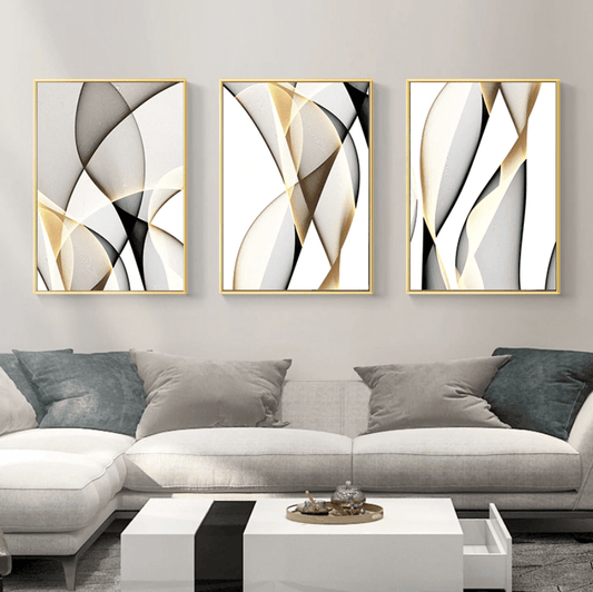 Contrasting Waves Canvas - Nordic Side - art