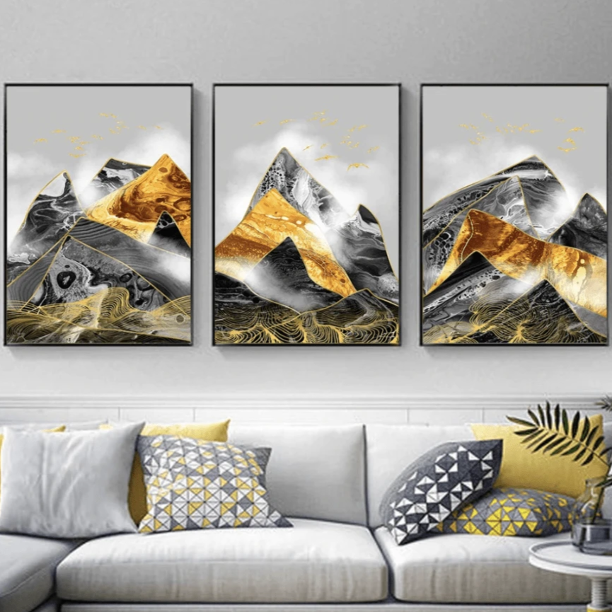 Contrasting Mountains Canvas - Nordic Side - art