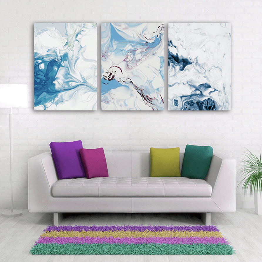 Abstract Waters Canvas - Nordic Side - 