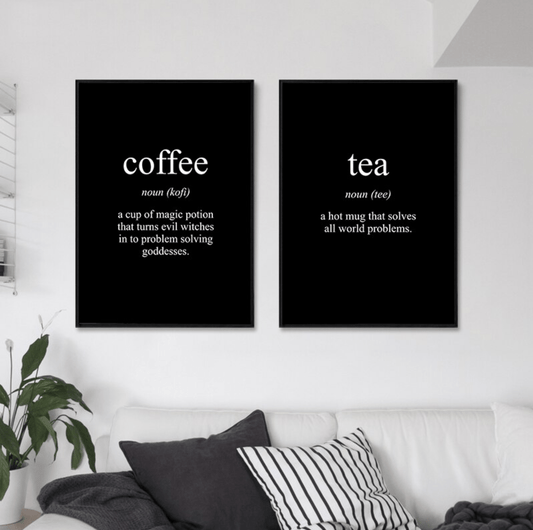 Coffee and Tea Canvas - Nordic Side - 