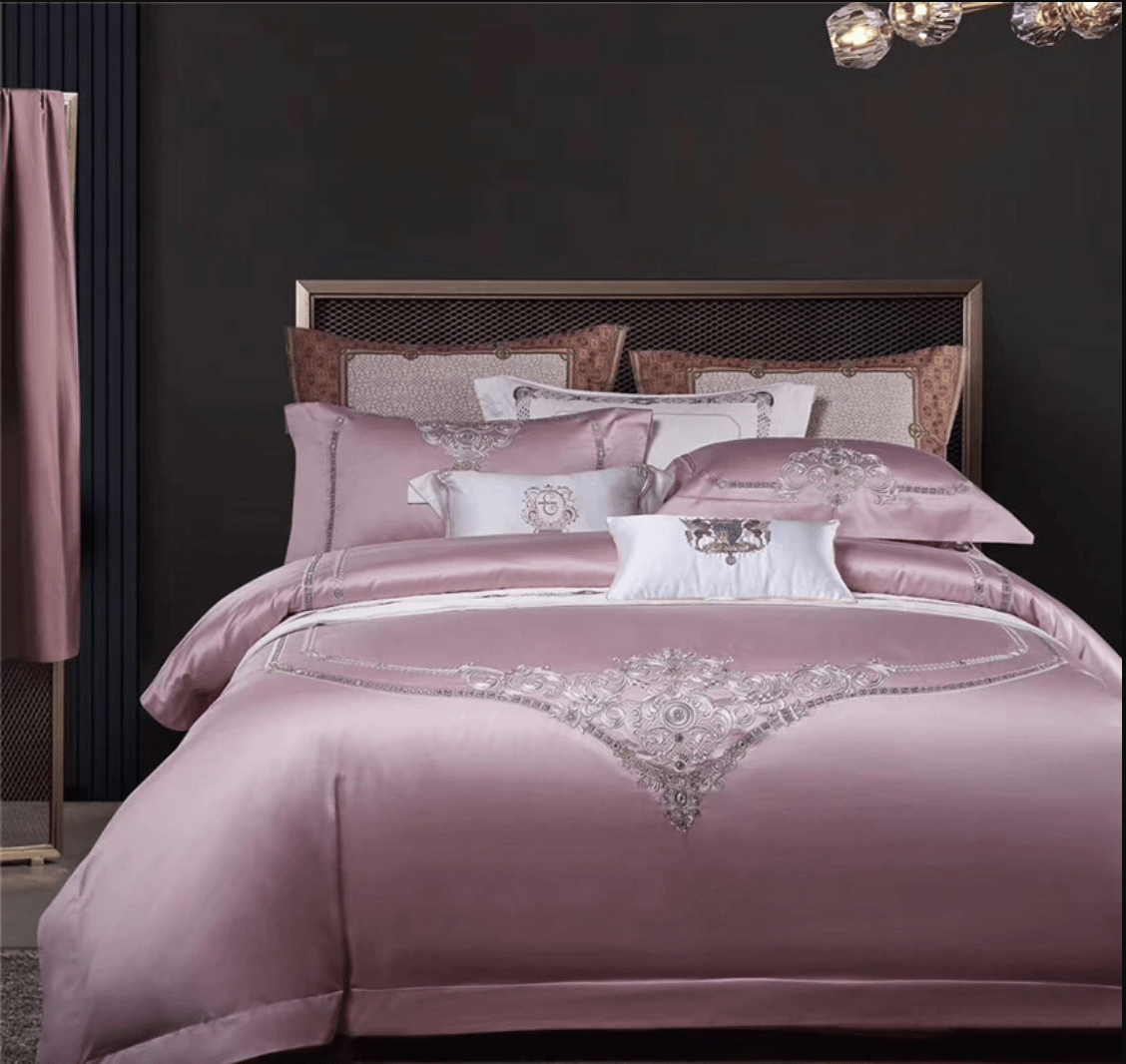 Buckingham Billet Duvet Cover Set (Egyptian Cotton) - Nordic Side - bed, Bedding, bedroom, duvet
