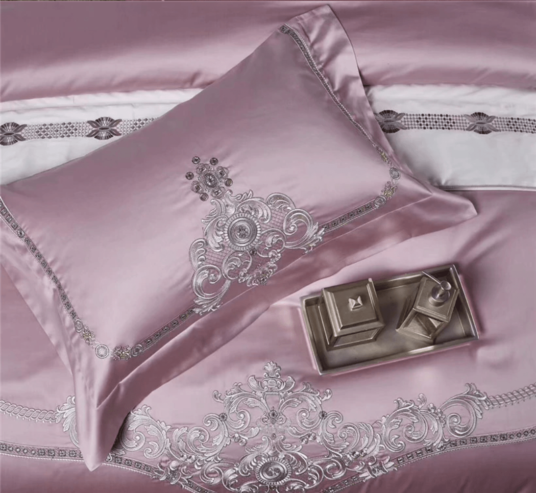 Buckingham Billet Duvet Cover Set (Egyptian Cotton) - Nordic Side - bed, Bedding, bedroom, duvet