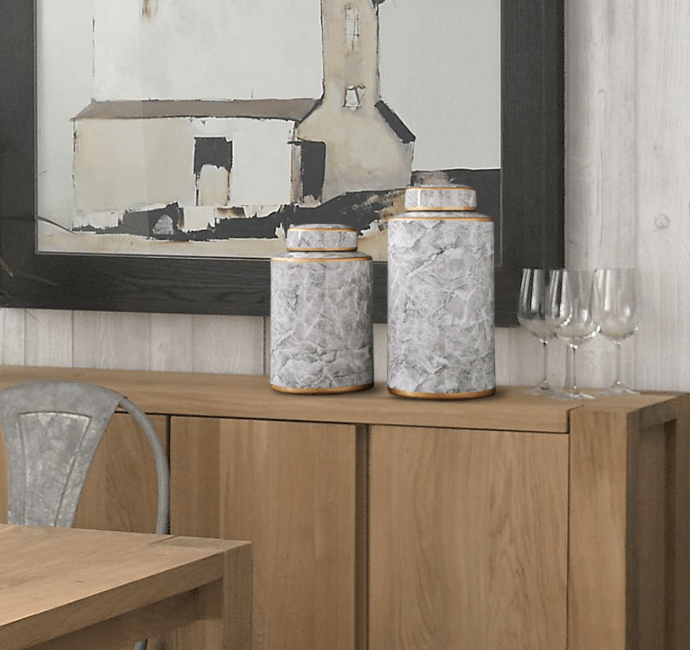 Marble Jar Vase - Nordic Side - bis-hidden, home decor, vases