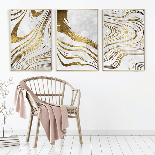Golden Ripple Canvas - Nordic Side - 