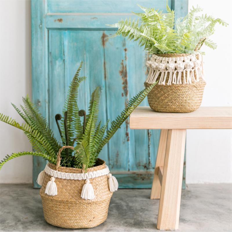Seagrass Planter Basket - Nordic Side - Decor, not-hanger, Outdoor, Plants