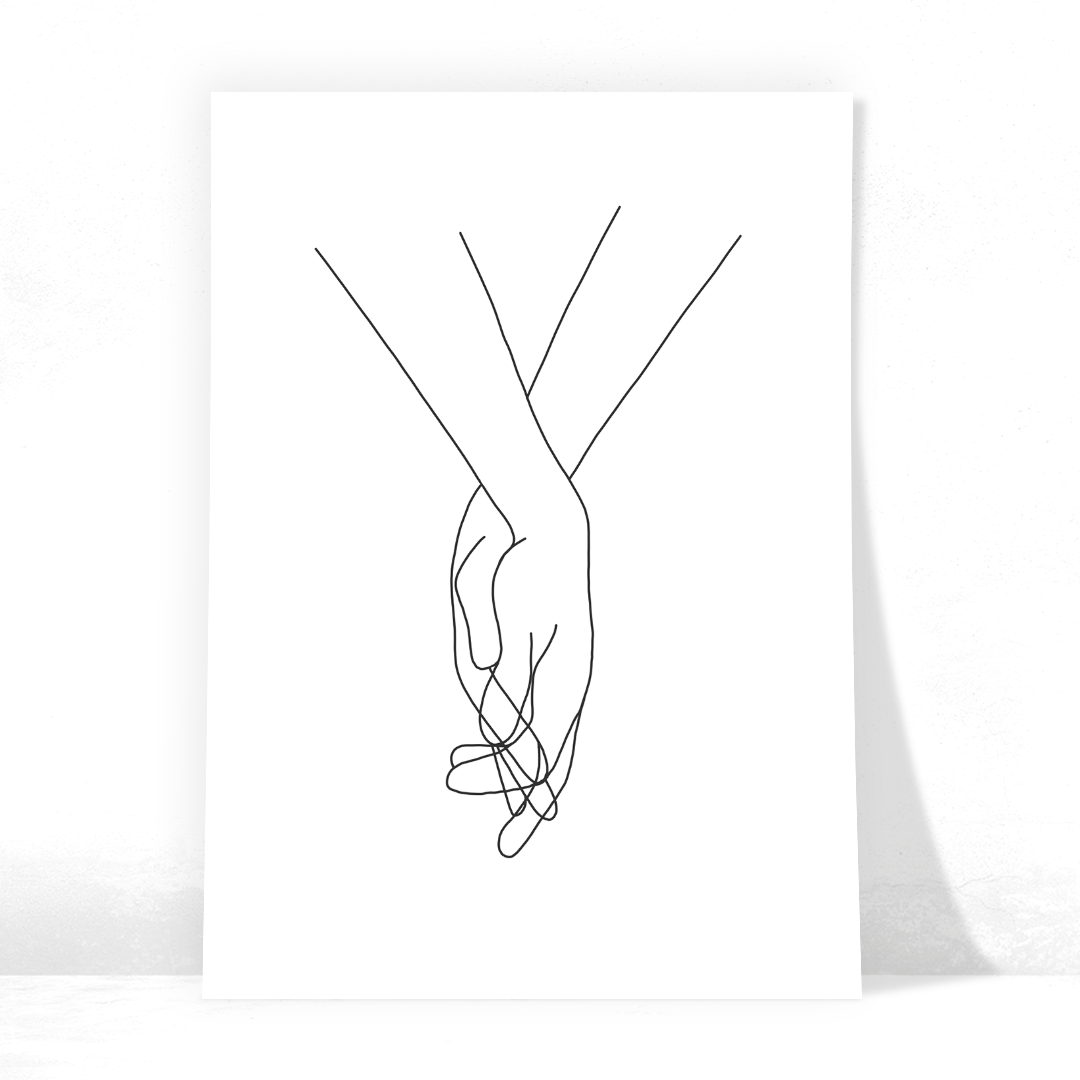 Lover Line Prints - Nordic Side - Art + Prints, not-hanger