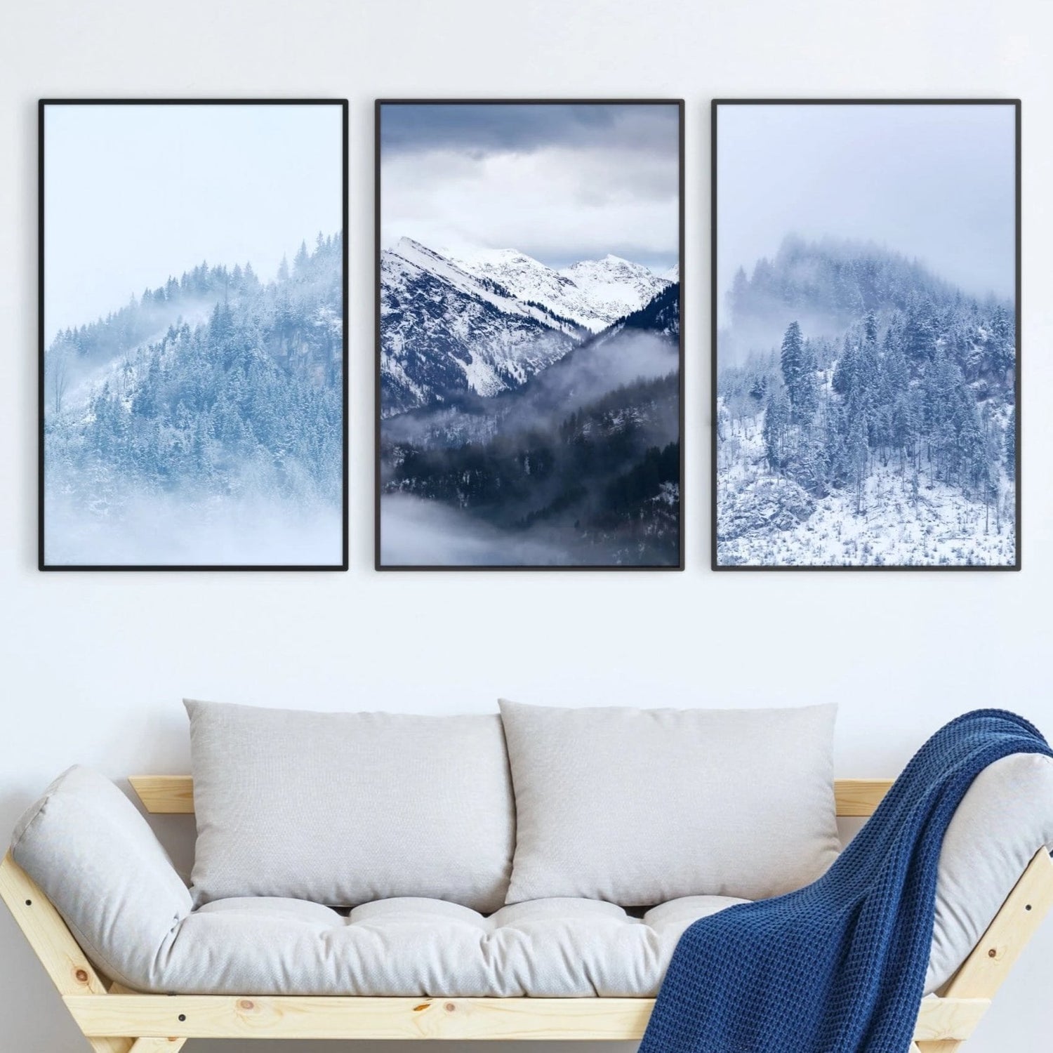 Snowy Mountain Canvas - Nordic Side - 