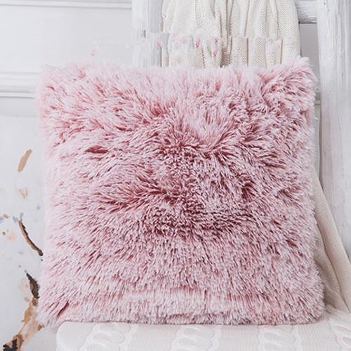 Soft Plush Faux Fur Pillows Case - Nordic Side - 