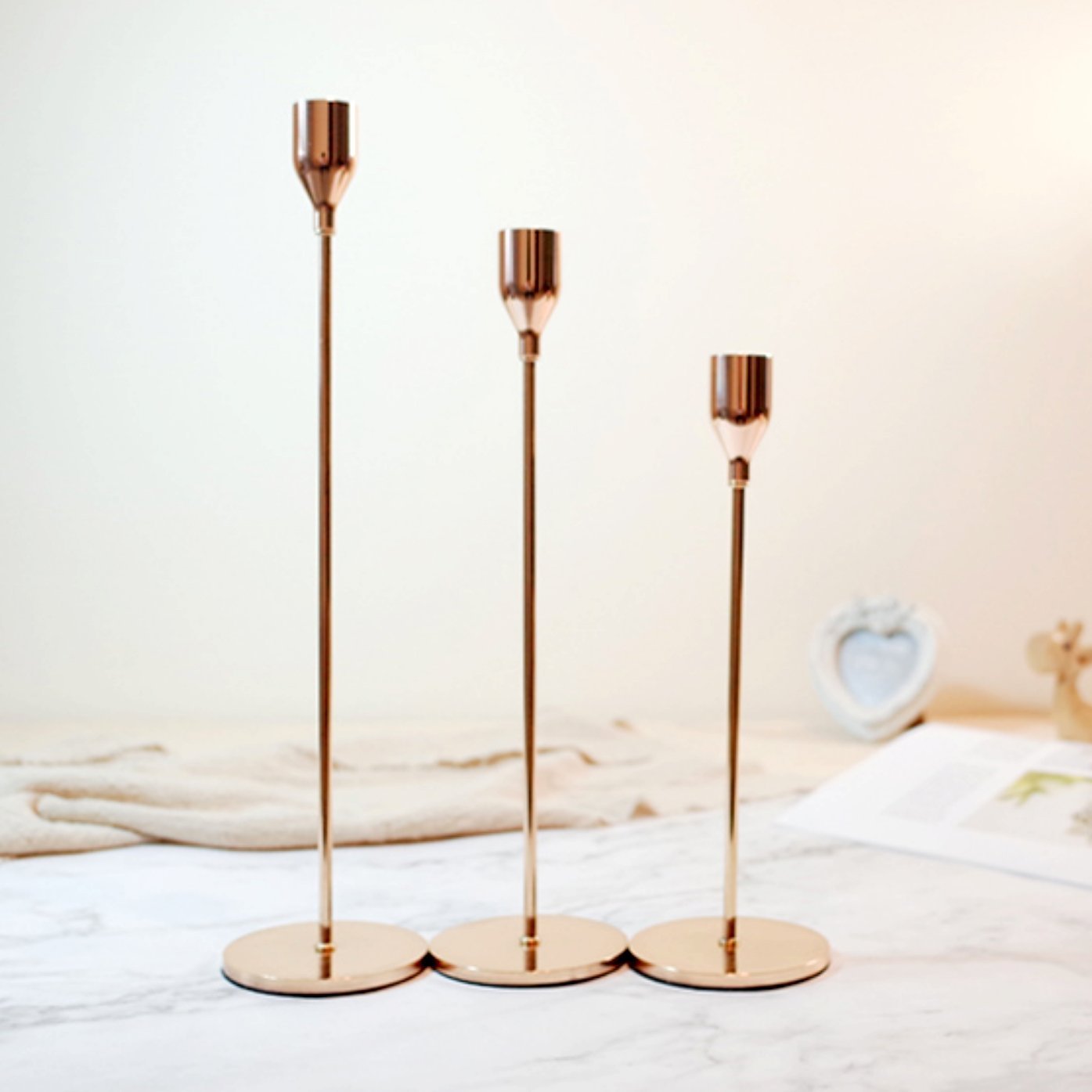 Standard Gold Candle Stand - Nordic Side - 