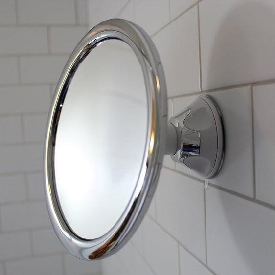 Suction Fogless Shower Mirror - Nordic Side - architecture, arcitecture, art, artist, bathroom vanity, contemporaryart, decor, decoration, design, designer, designinspiration, edison, grey, h