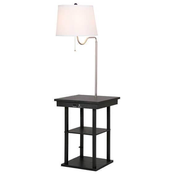 Table Swing Arm Floor Lamp with Shade 2 USB Ports - Nordic Side - architecture, arcitecture, art, artist, ashley furniture near me, bobs furniture outlet, cheap furniture near me, city furnit