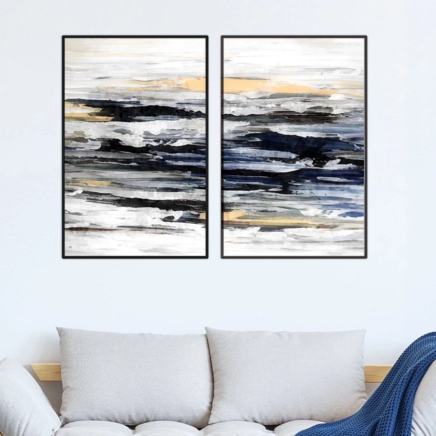 Layered Abstract Canvas - Nordic Side - 