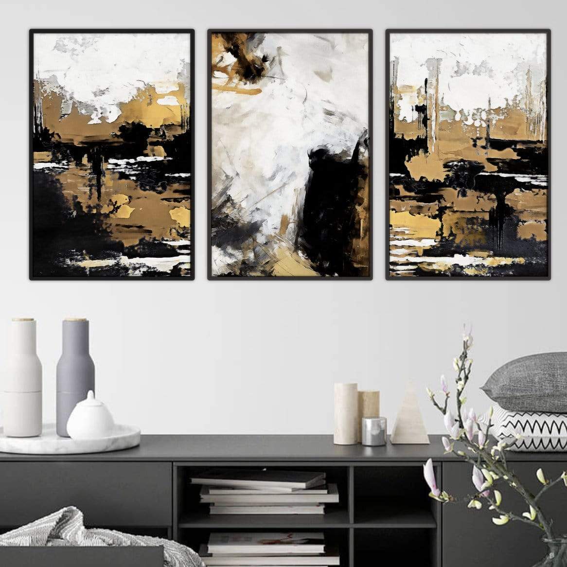 Painted Bronze Canvas - Nordic Side - 