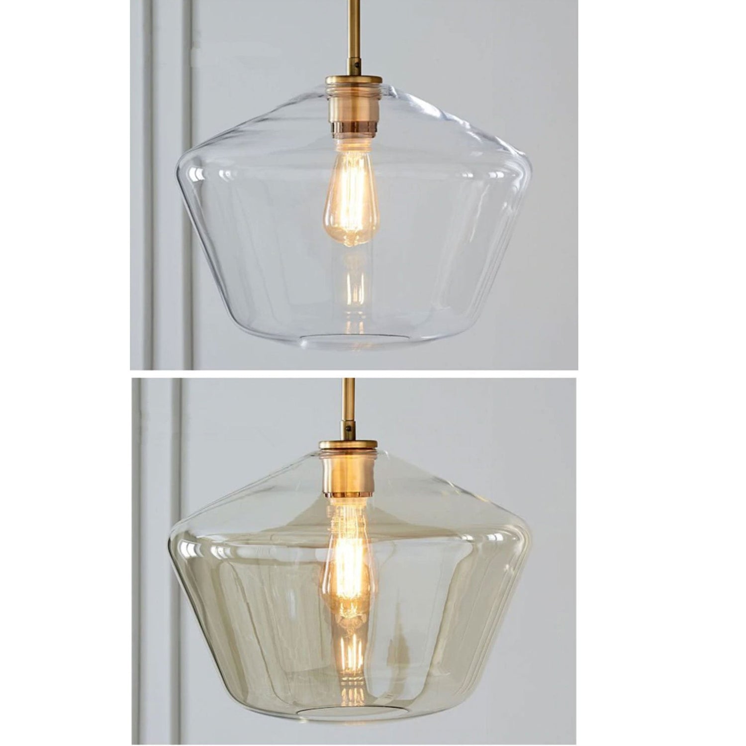 Transparent Glass Pendant Light - Nordic Side - 