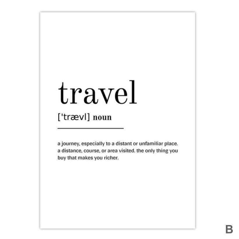 Travel Definition Canvas - Nordic Side - 