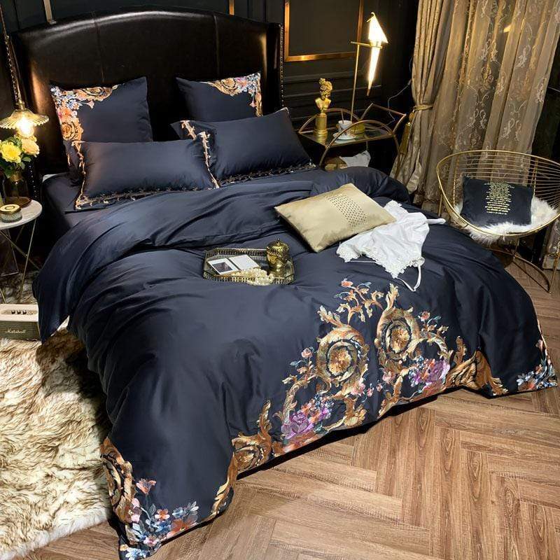 Evianna Inspire Duvet Cover Set (Egyptian Cotton) - Nordic Side - Bed, Bedding, bedroom, Duvet