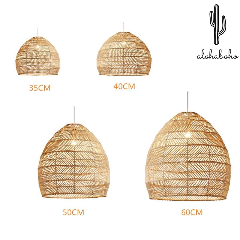 Bamboo Rattan Vintage Pendant Lamp Light
