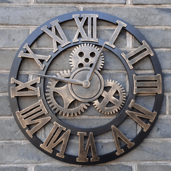 Vintage Industrial Wall Clock - Nordic Side - amazing, architecture, arcitecture, art, artist, beautiful, business, clock, clocks, contemporaryart, decor, decoration, decorideas, design, desi