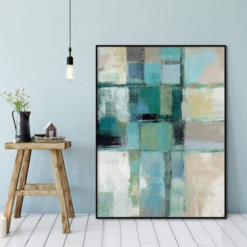 Teal of Art  Stretched Canvas - Nordic Side - 1 Piece, Acrylic Image, canvas art, Canvas Image, spo-enabled