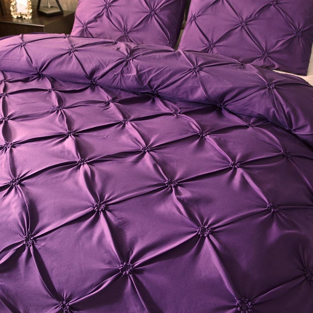 Pinch Pleat Duvet Cover Set - Nordic Side - bed, bedding, bis-hidden, duvet